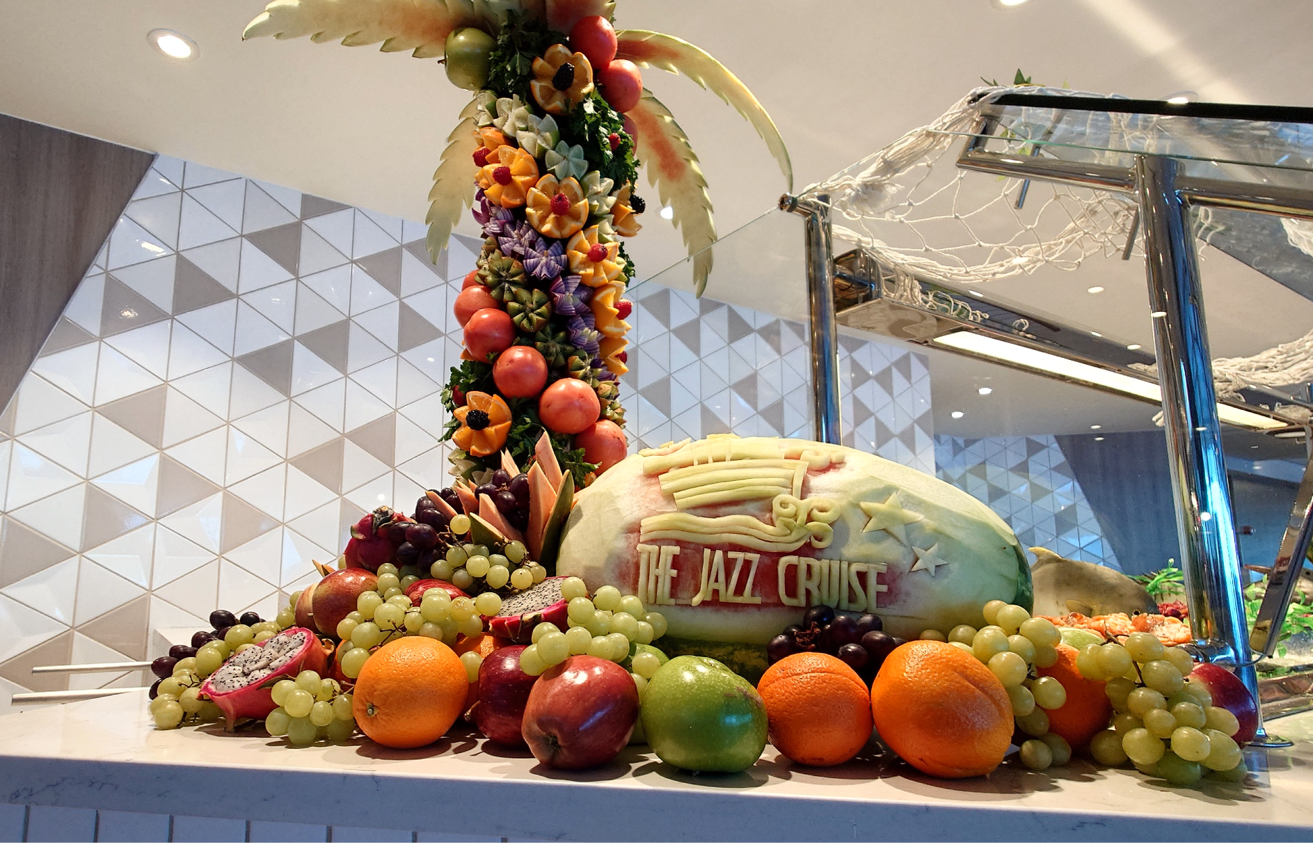 The Jazz Cruise Fruit display